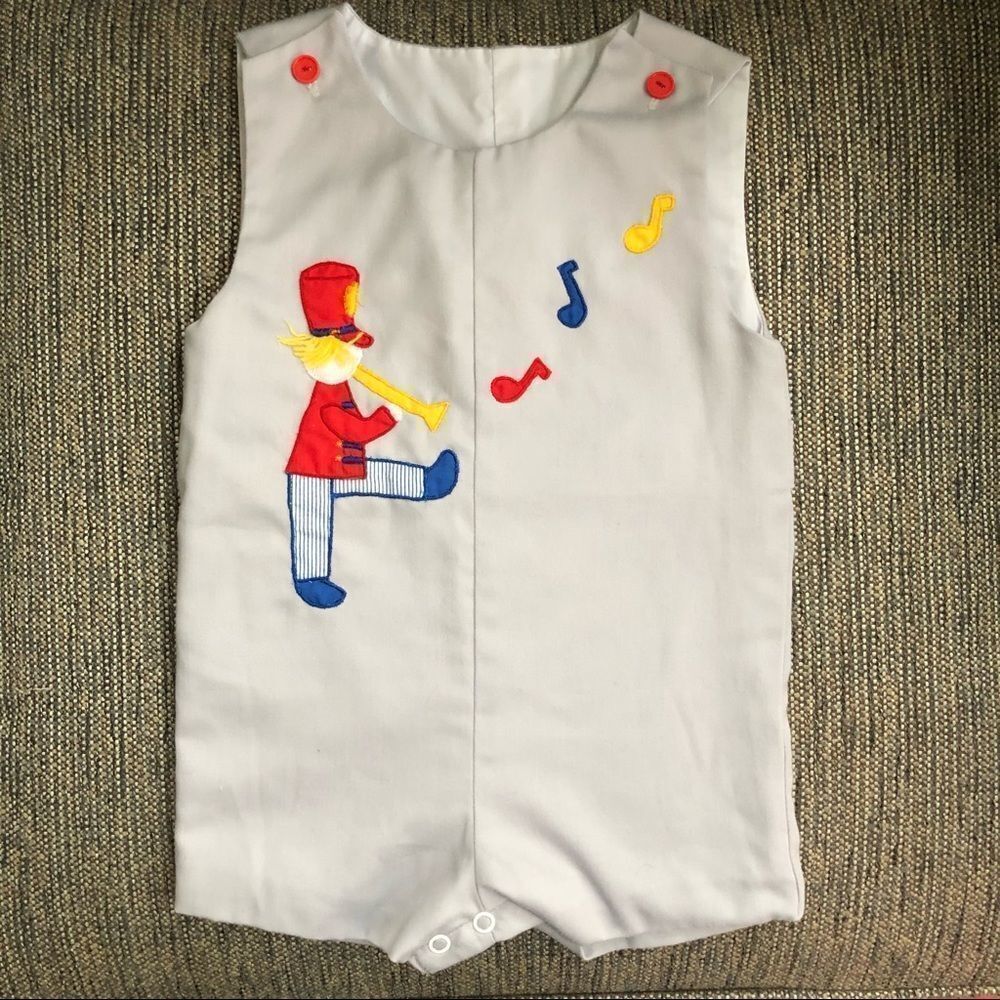 Vintage Romper Marching Band Music Horn 9-12m